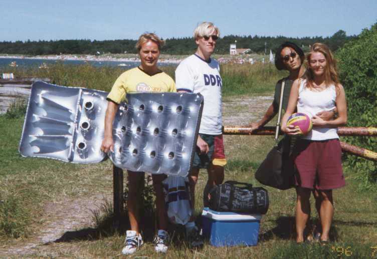 Spana in Tommys luftmadrass... Tofta beach 96